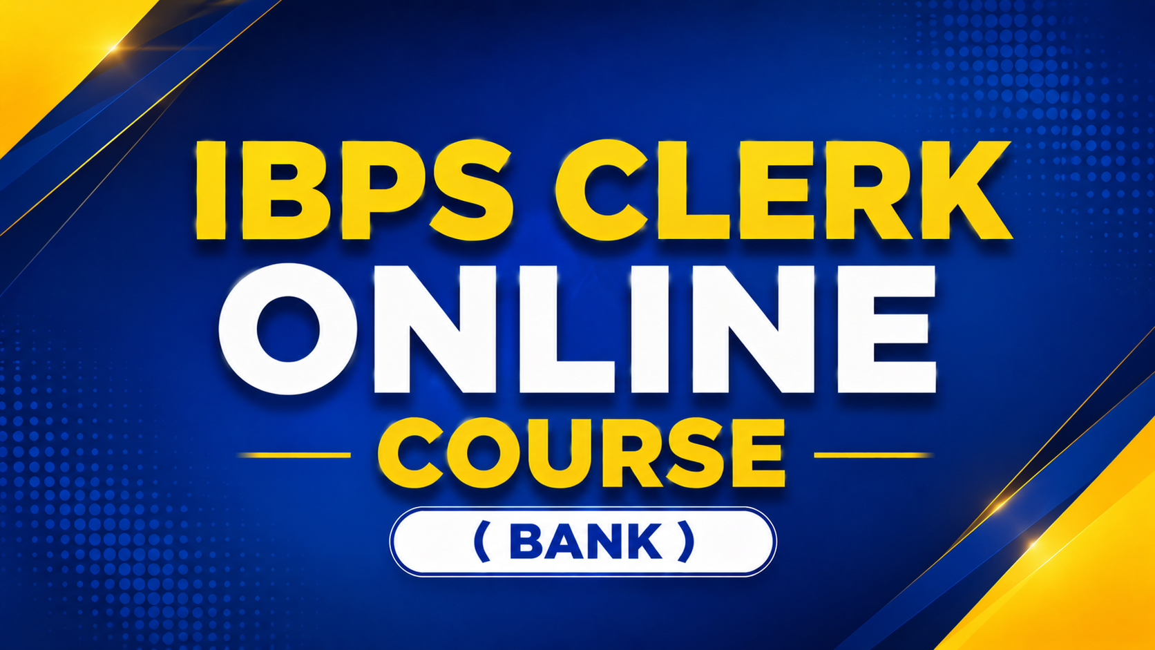 ibps clerk online course